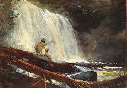 Winslow Homer Waterfalls in the Adirondacks painting